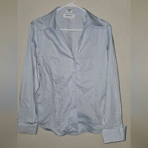 Calvin Klein Women's Sky Blue Dress Shirt